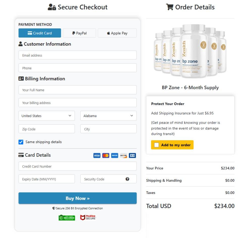 BP Zone-order-payment-secure-safe